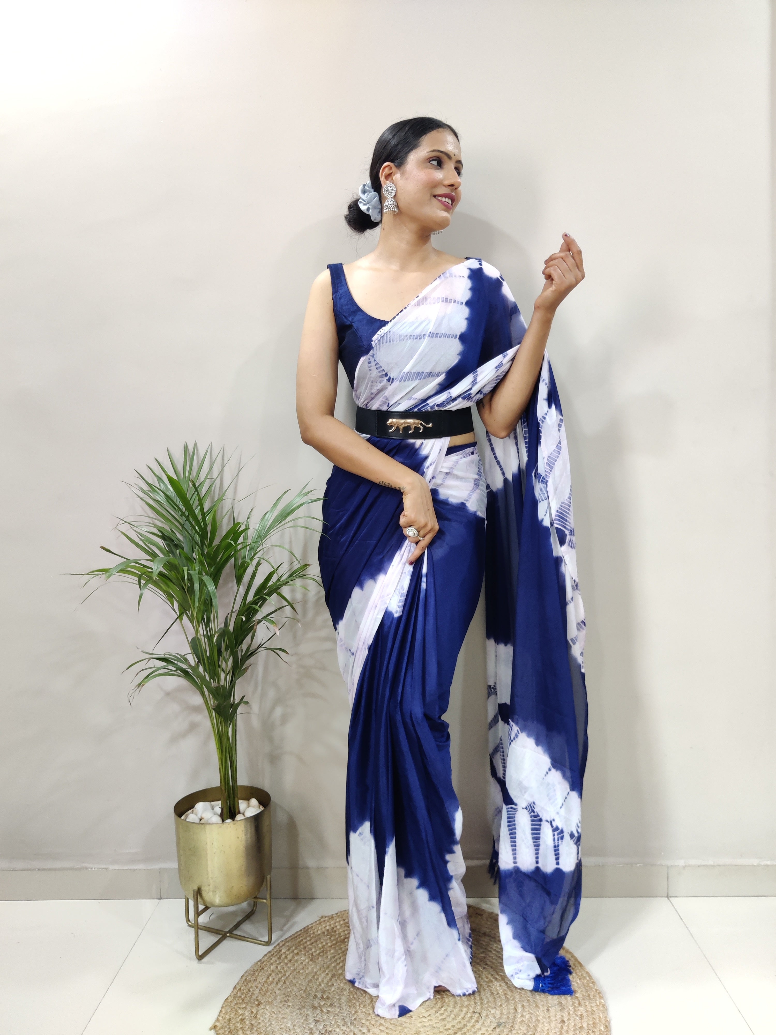 Beautiful Tie N Die Ready To Wear Sarees