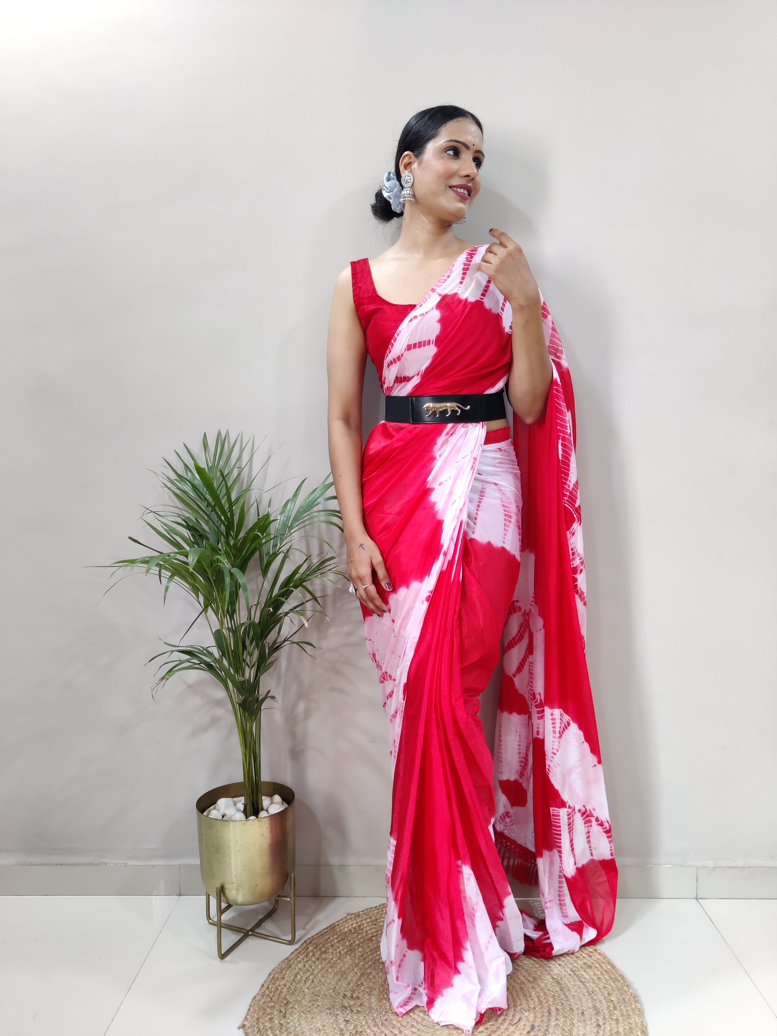 Beautiful Tie N Die Ready To Wear Sarees