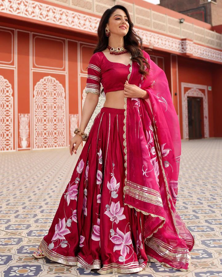 Floral Handwork Lehenga