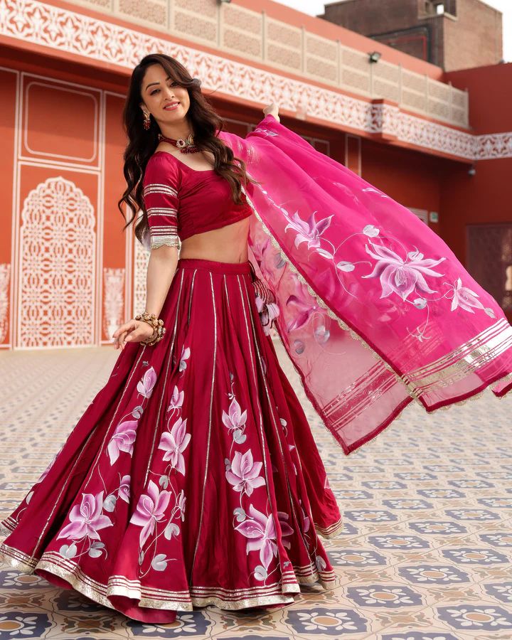 Floral Handwork Lehenga