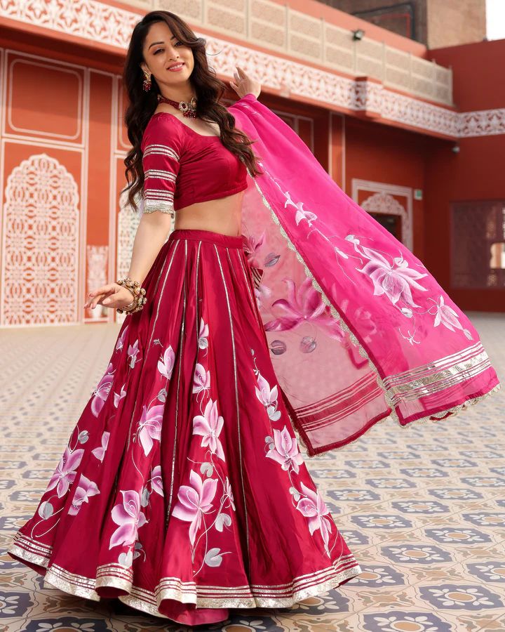 Floral Handwork Lehenga