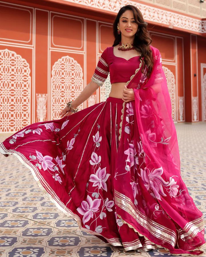 Floral Handwork Lehenga