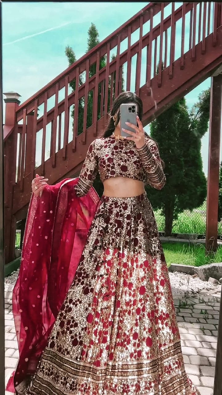 Red Love Lehenga