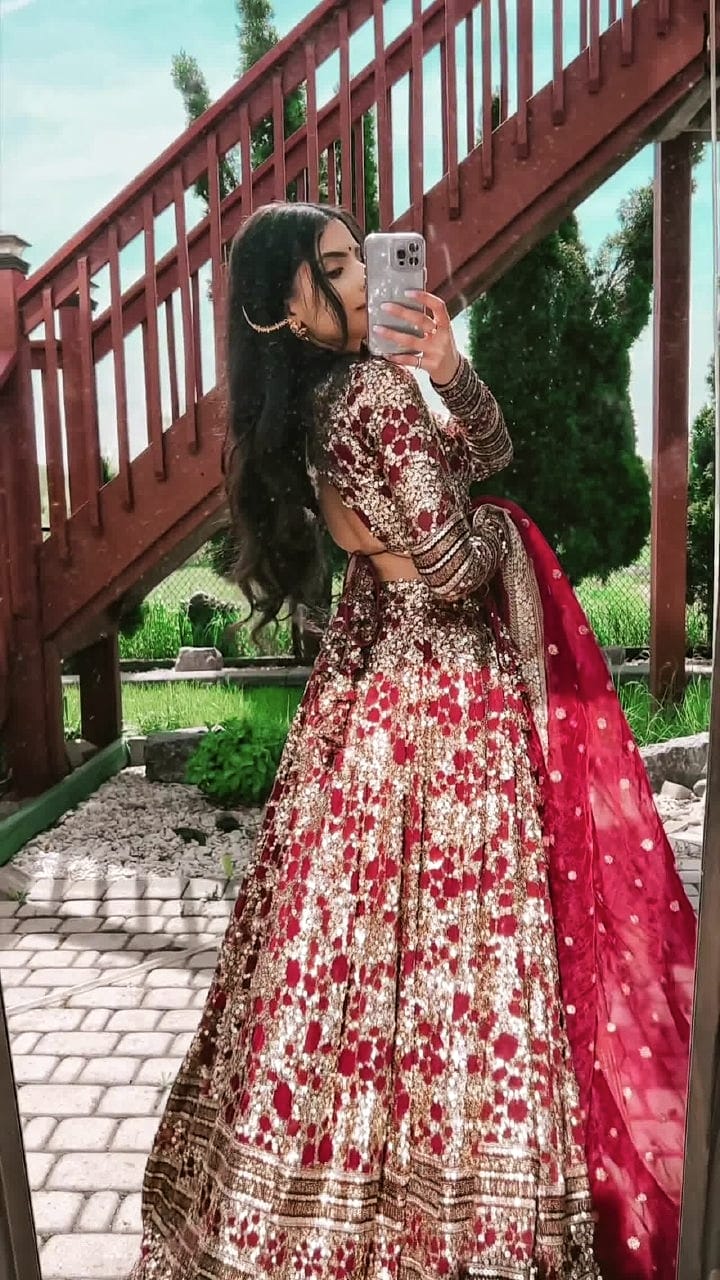 Red Love Lehenga