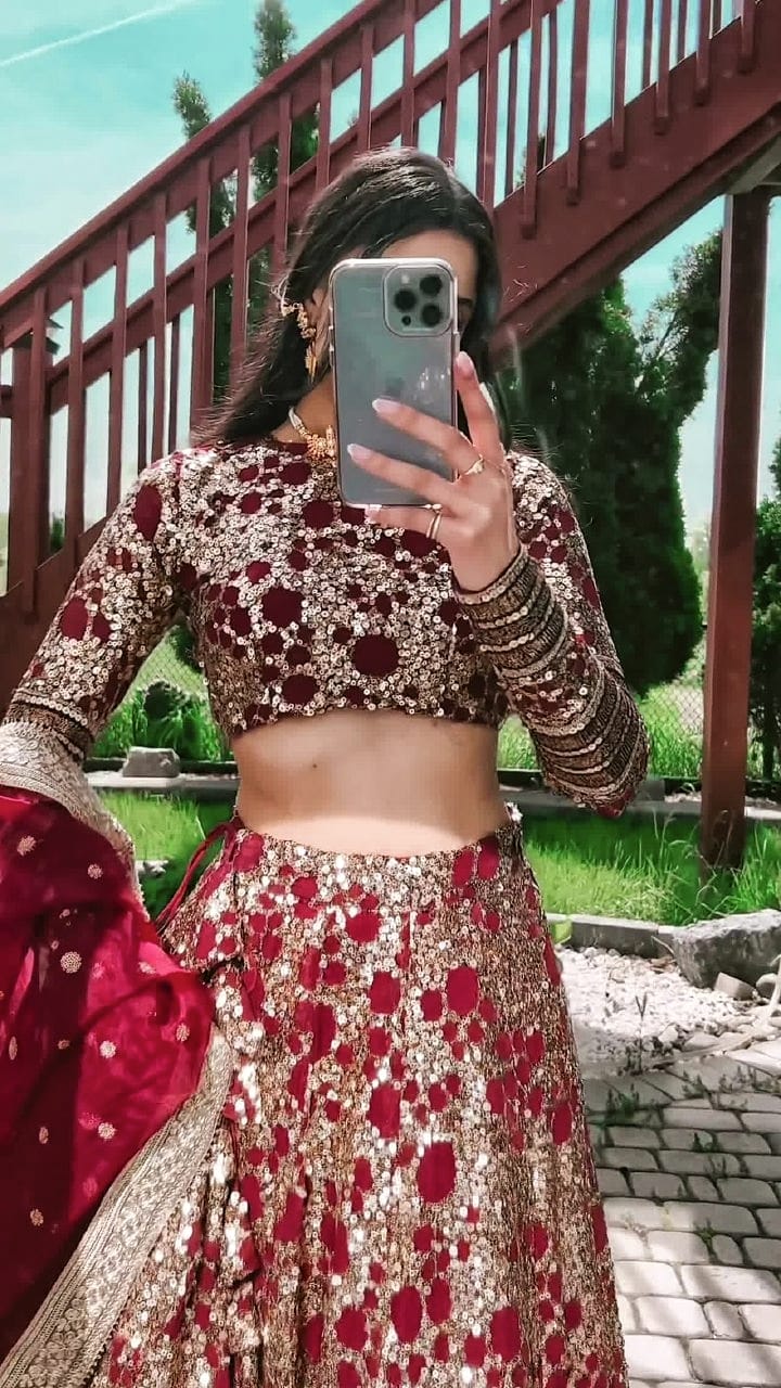 Red Love Lehenga