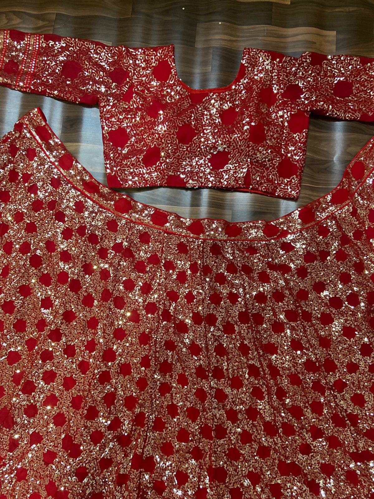 Red Love Lehenga