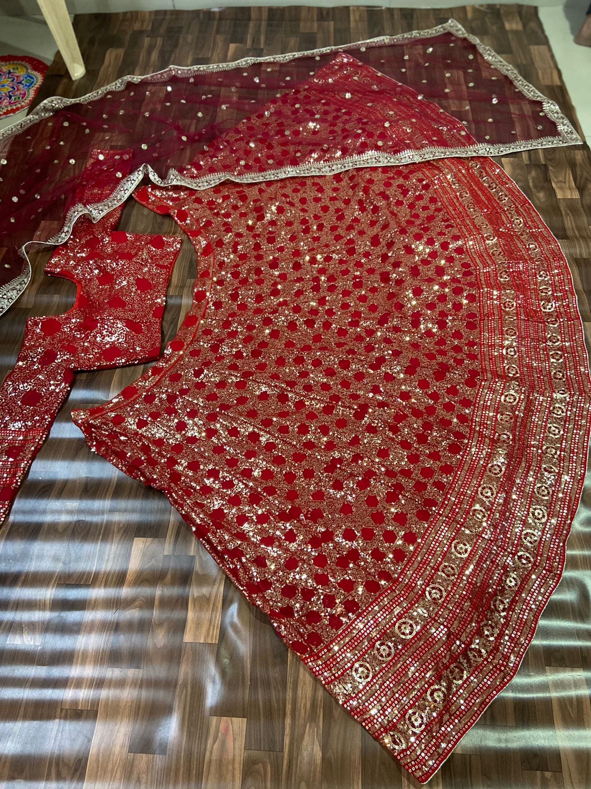 Red Love Lehenga