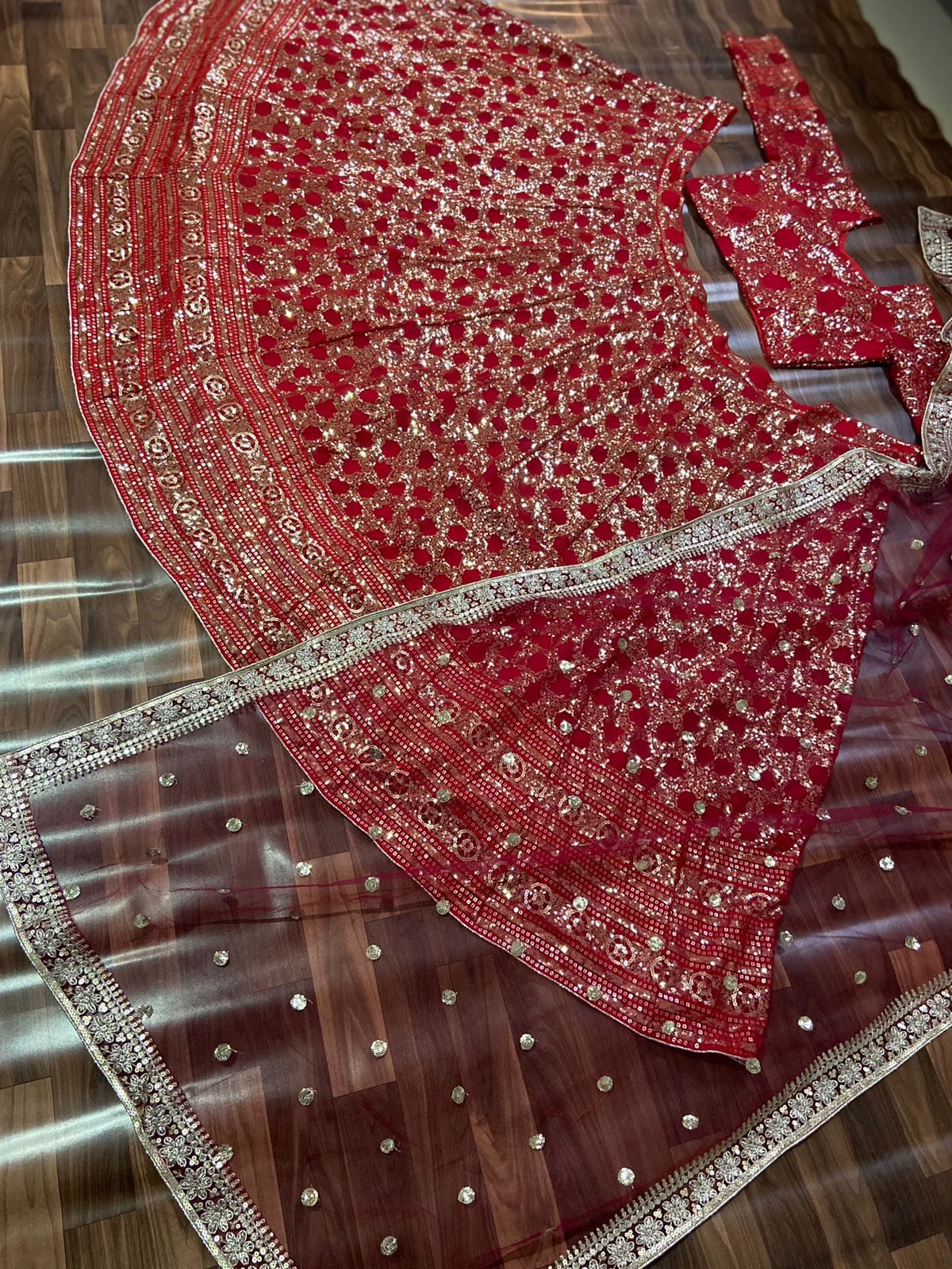 Red Love Lehenga