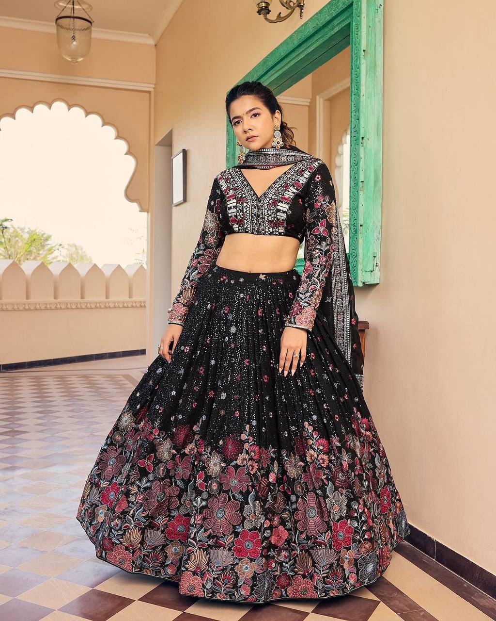 Black Lehenga