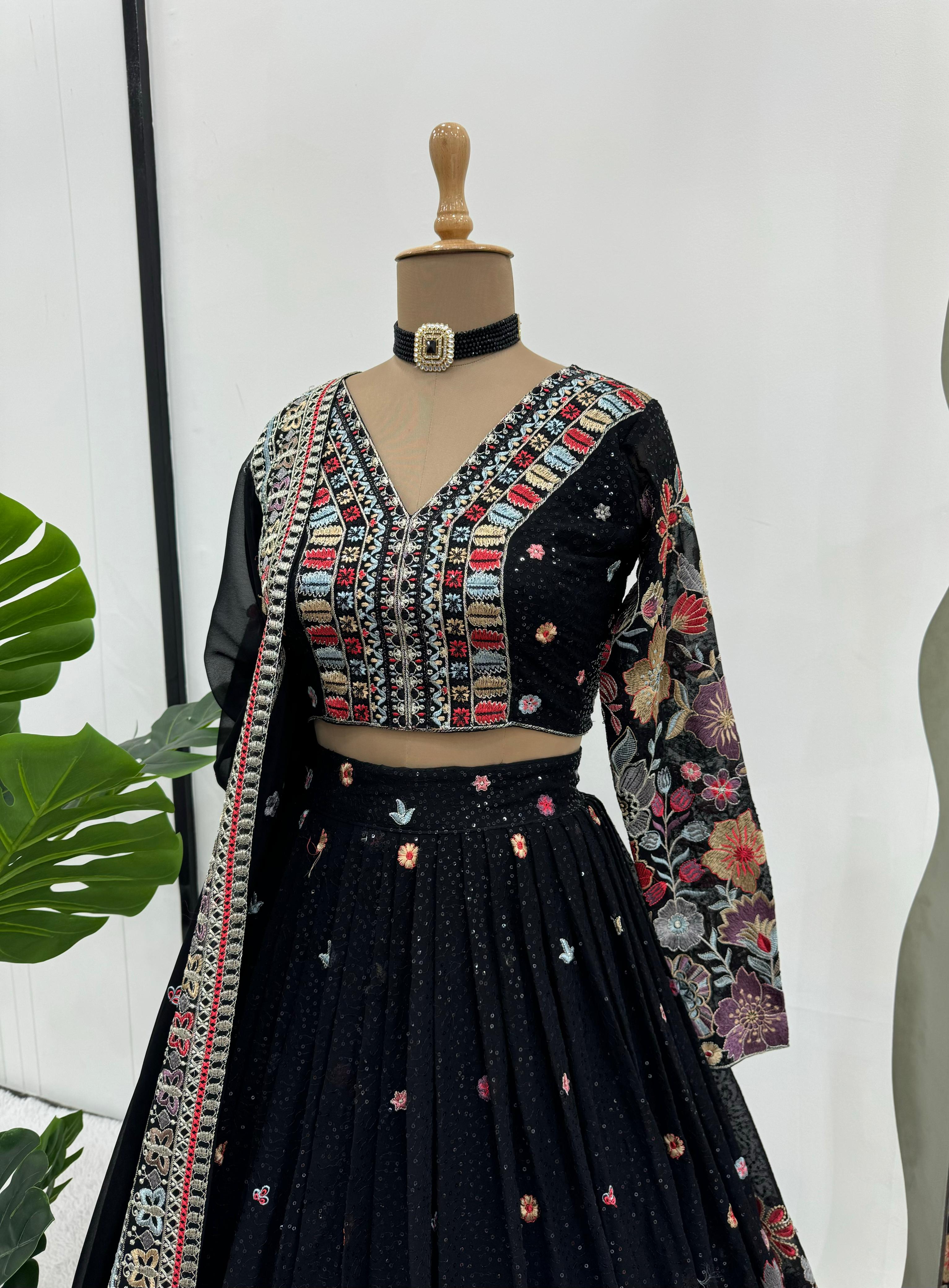 Black Lehenga