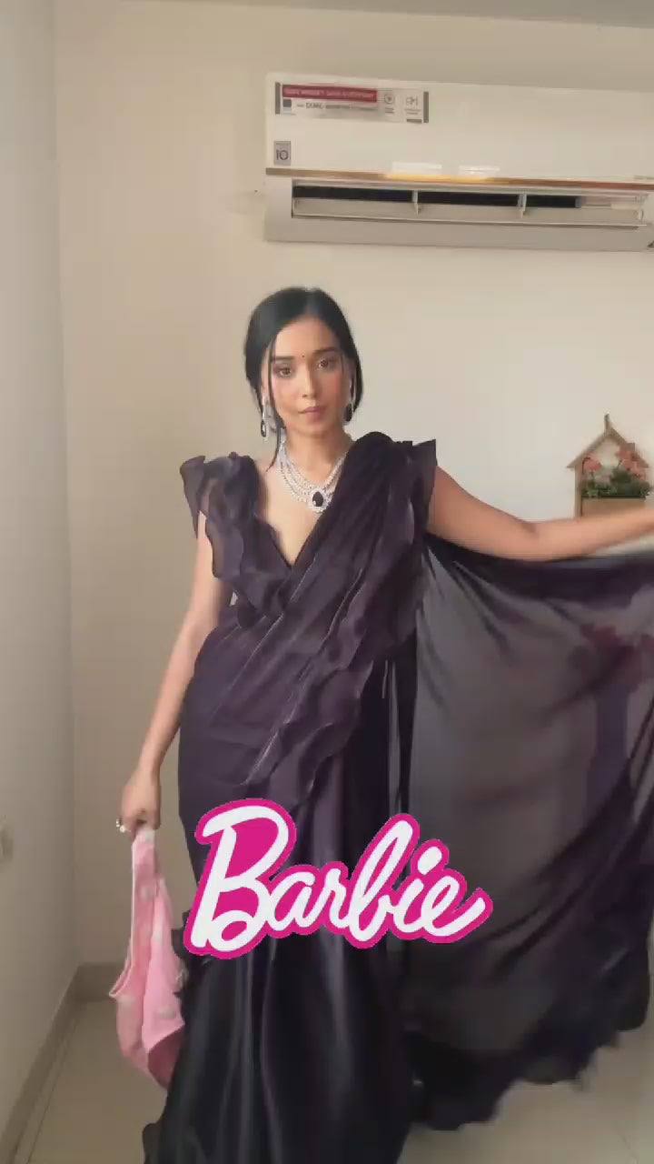 Barbie best sale saree video