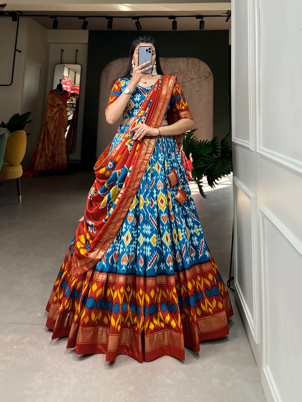 Printed Navratri Lehenga