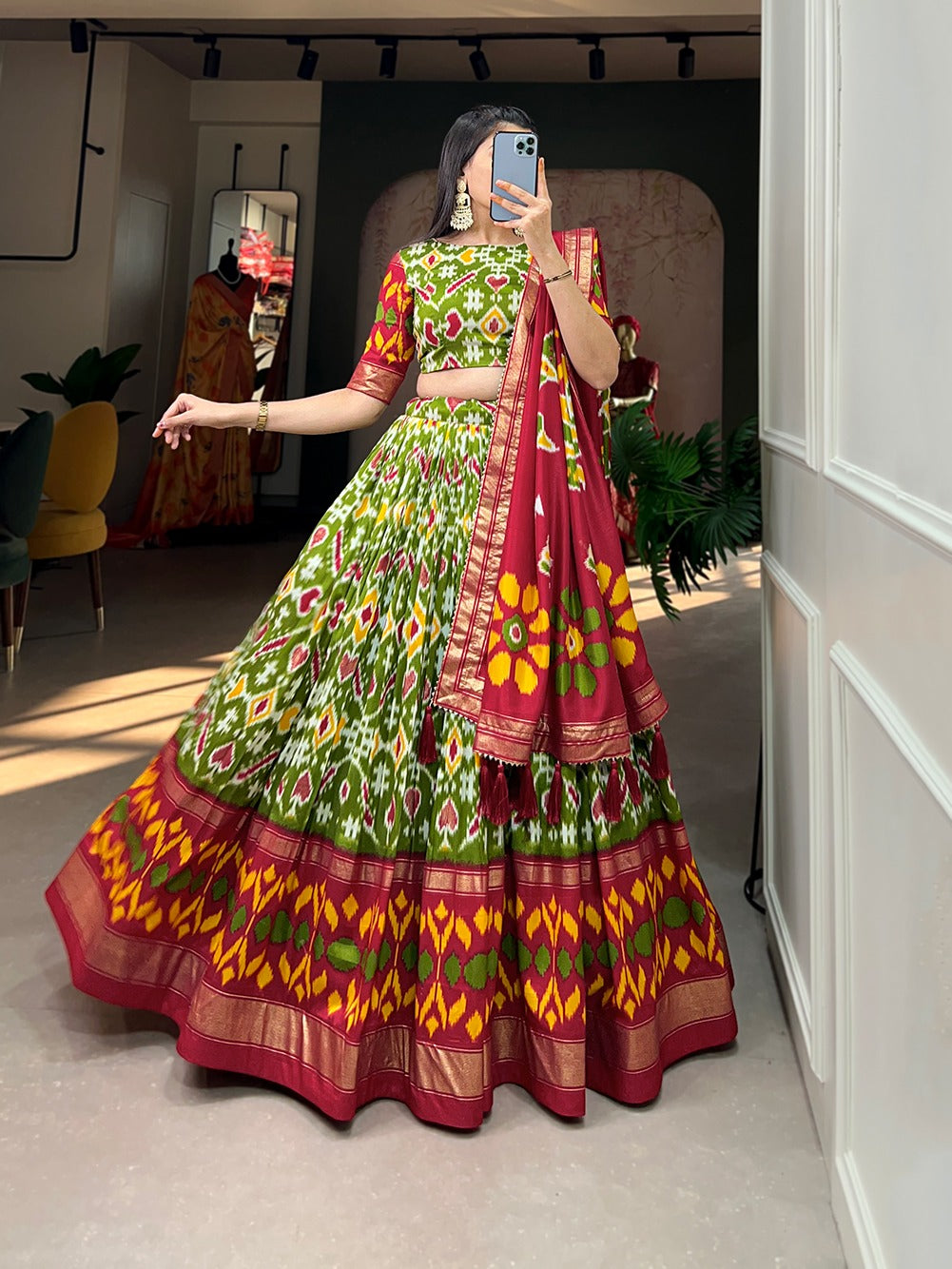 Printed Navratri Lehenga