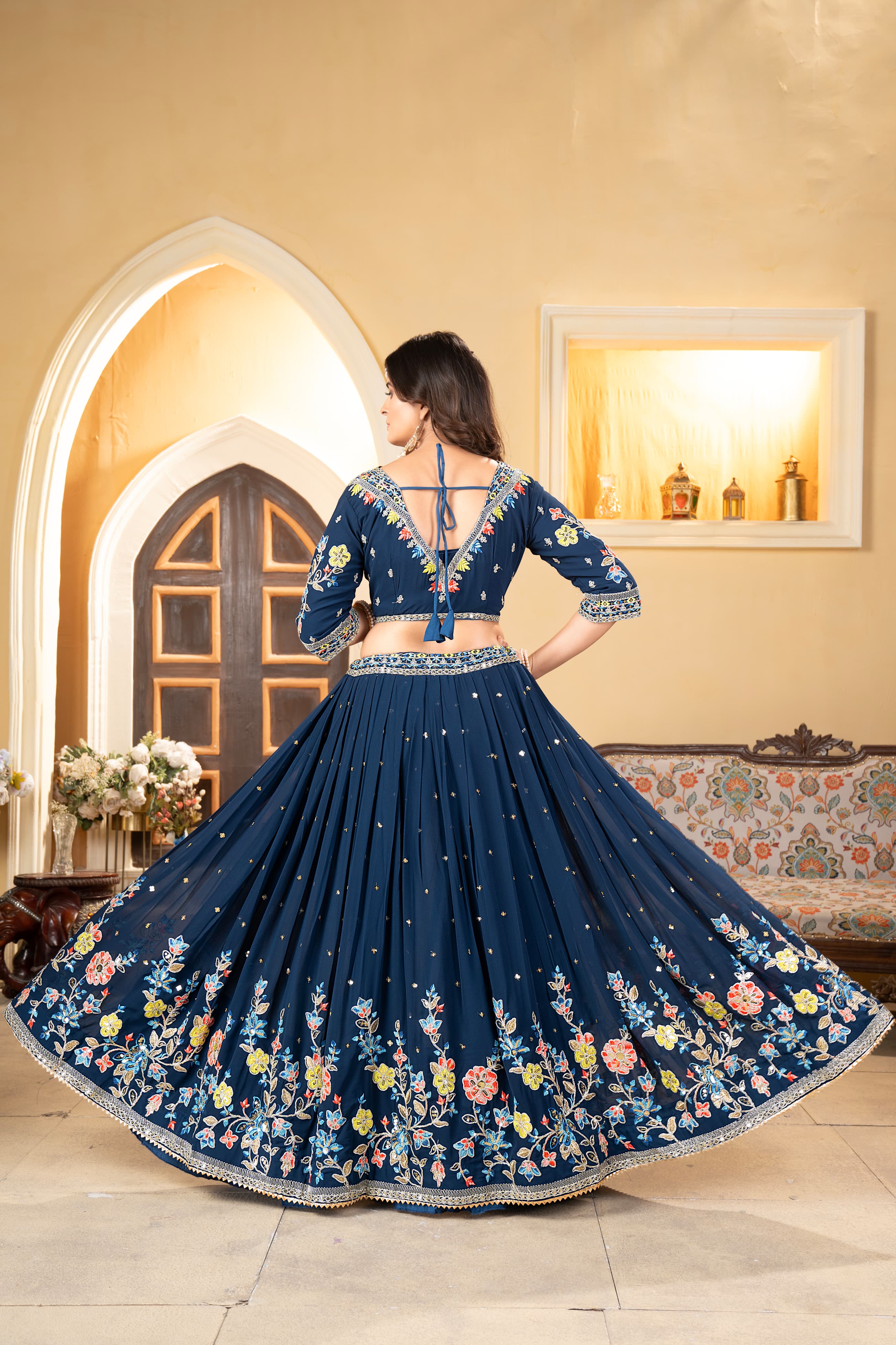 Real Modelling Lehenga