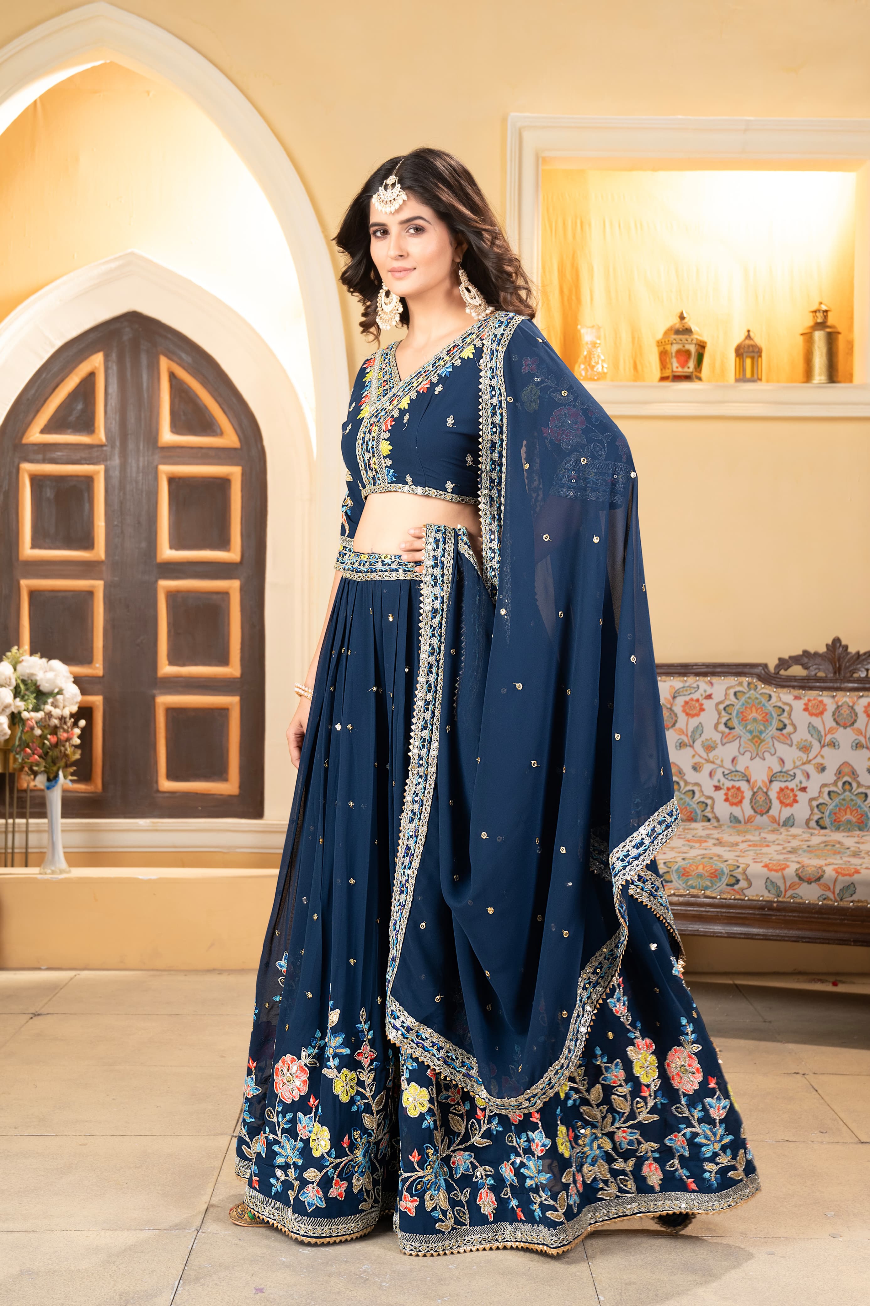 Real Modelling Lehenga