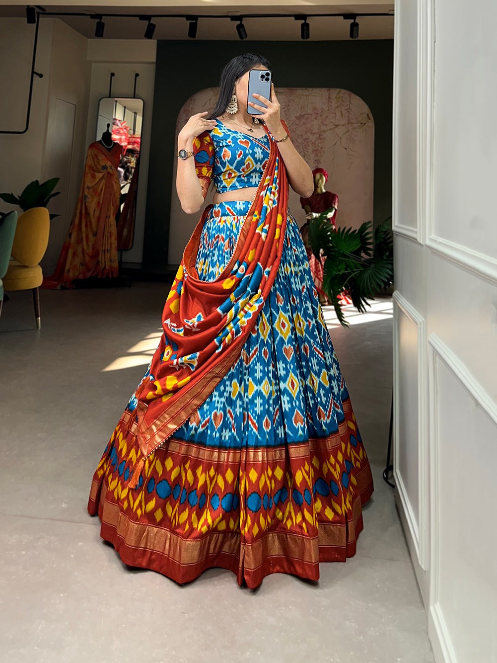 Printed Navratri Lehenga