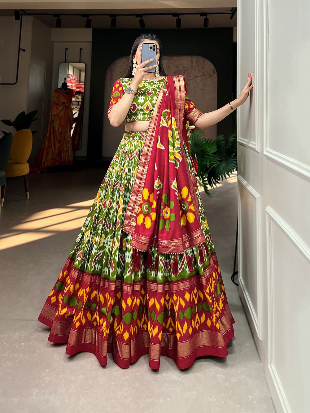 Printed Navratri Lehenga