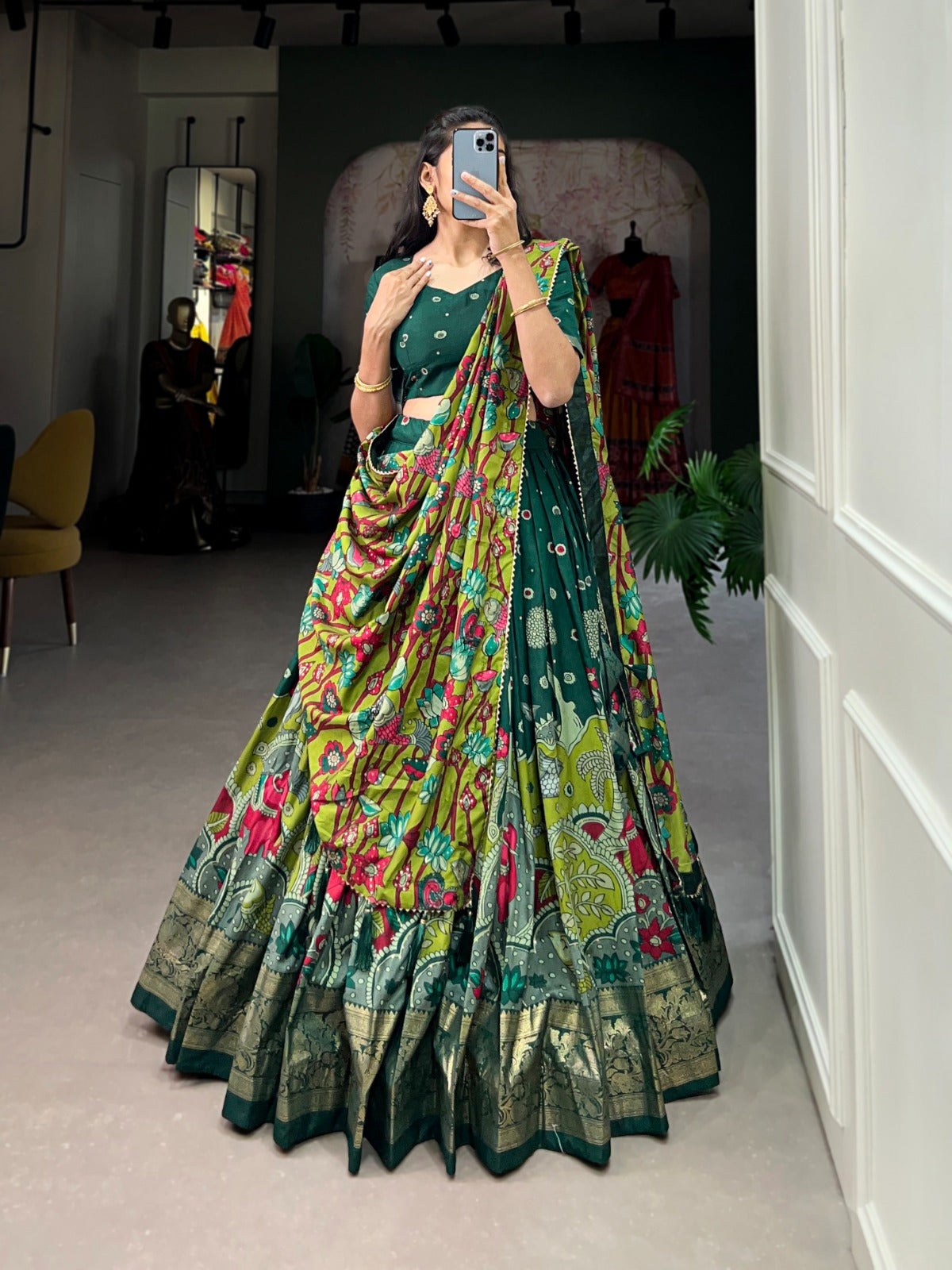 Kalamkari Print Lehengas