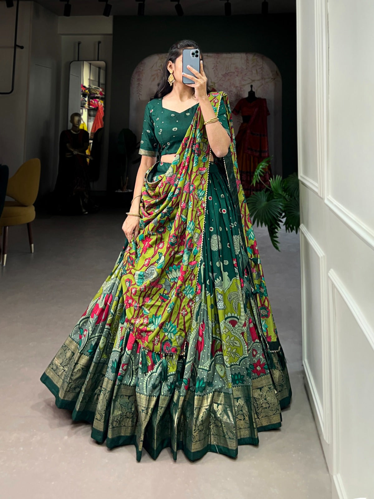 Kalamkari Print Lehengas