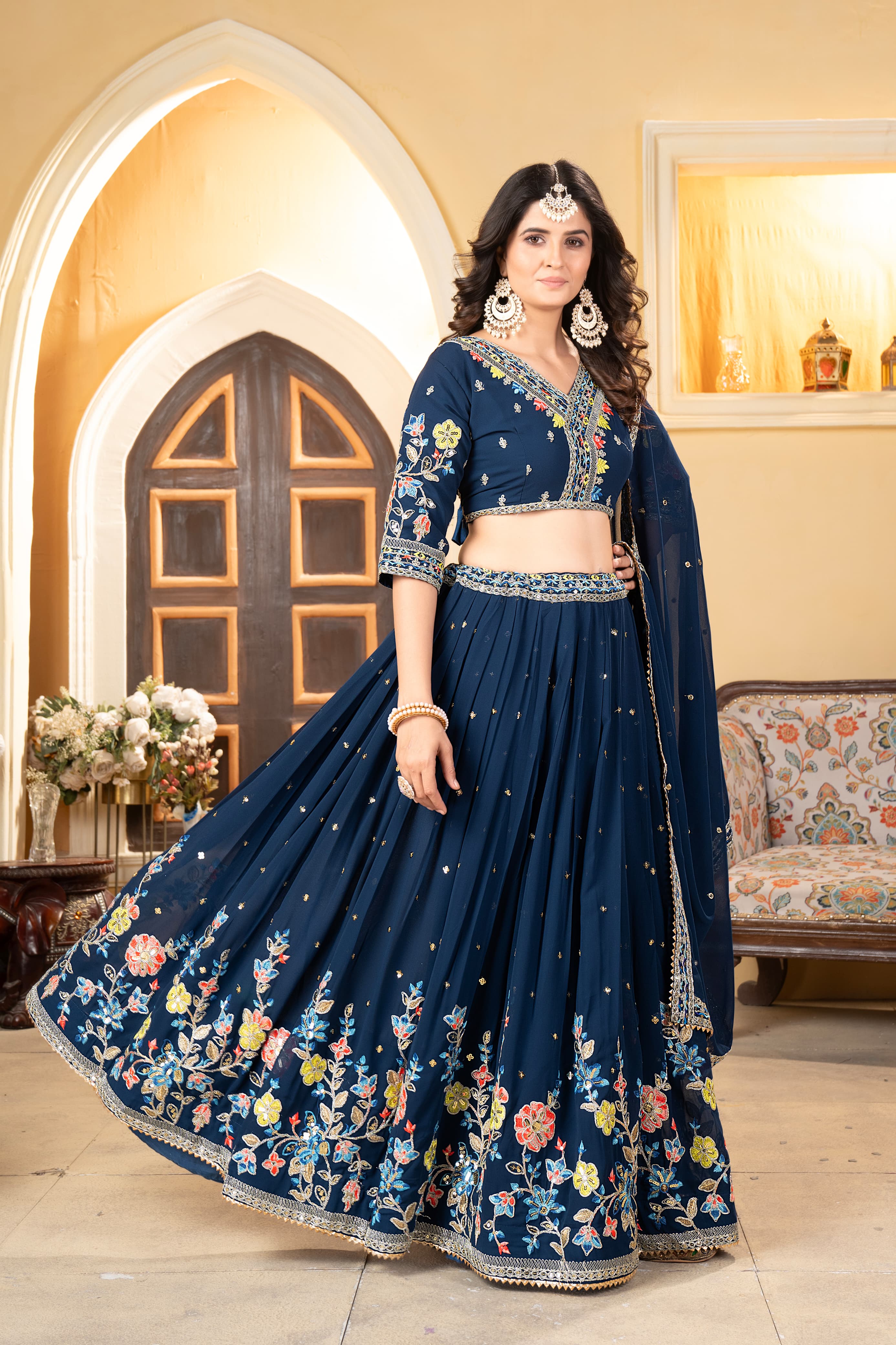 Real Modelling Lehenga