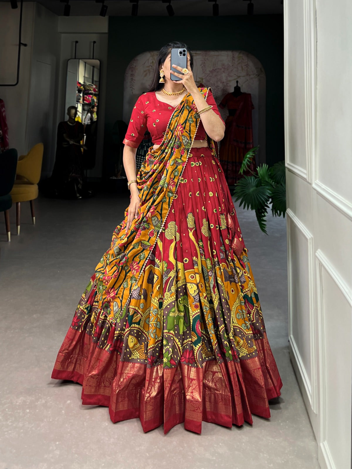 Kalamkari Print Lehengas