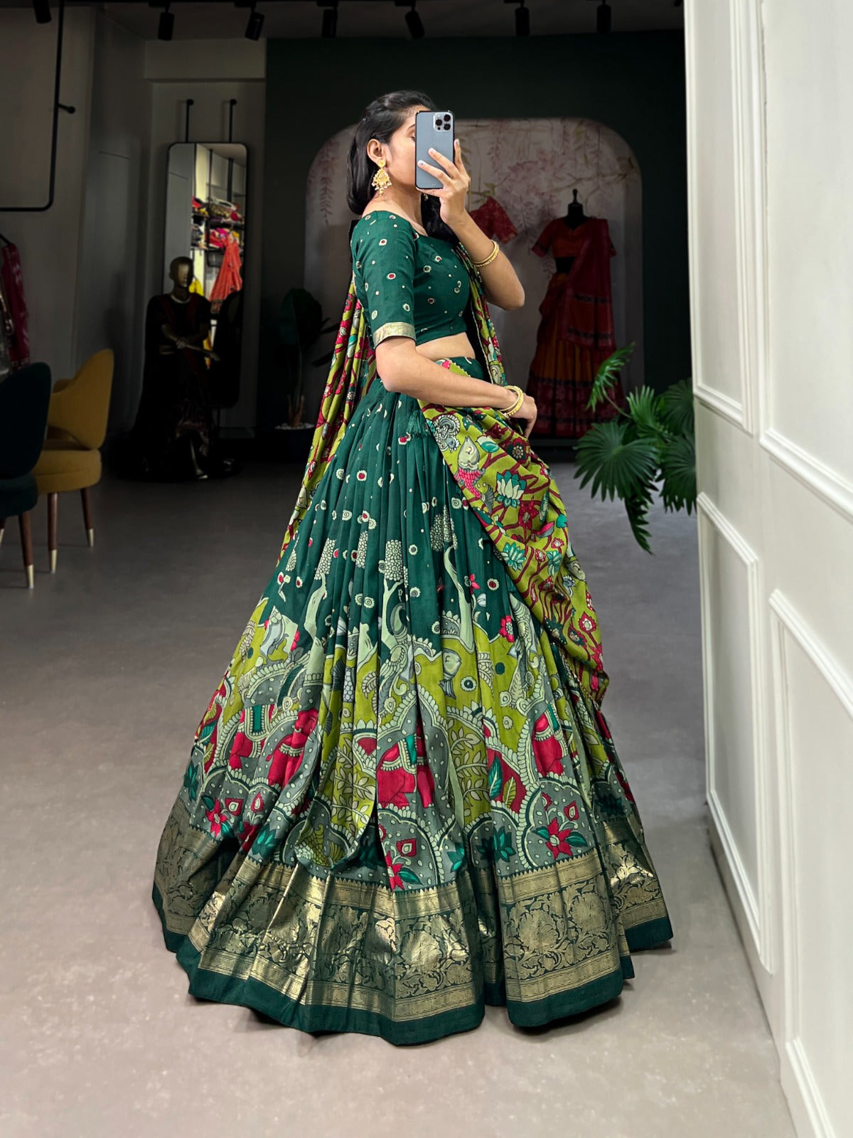 Kalamkari Print Lehengas