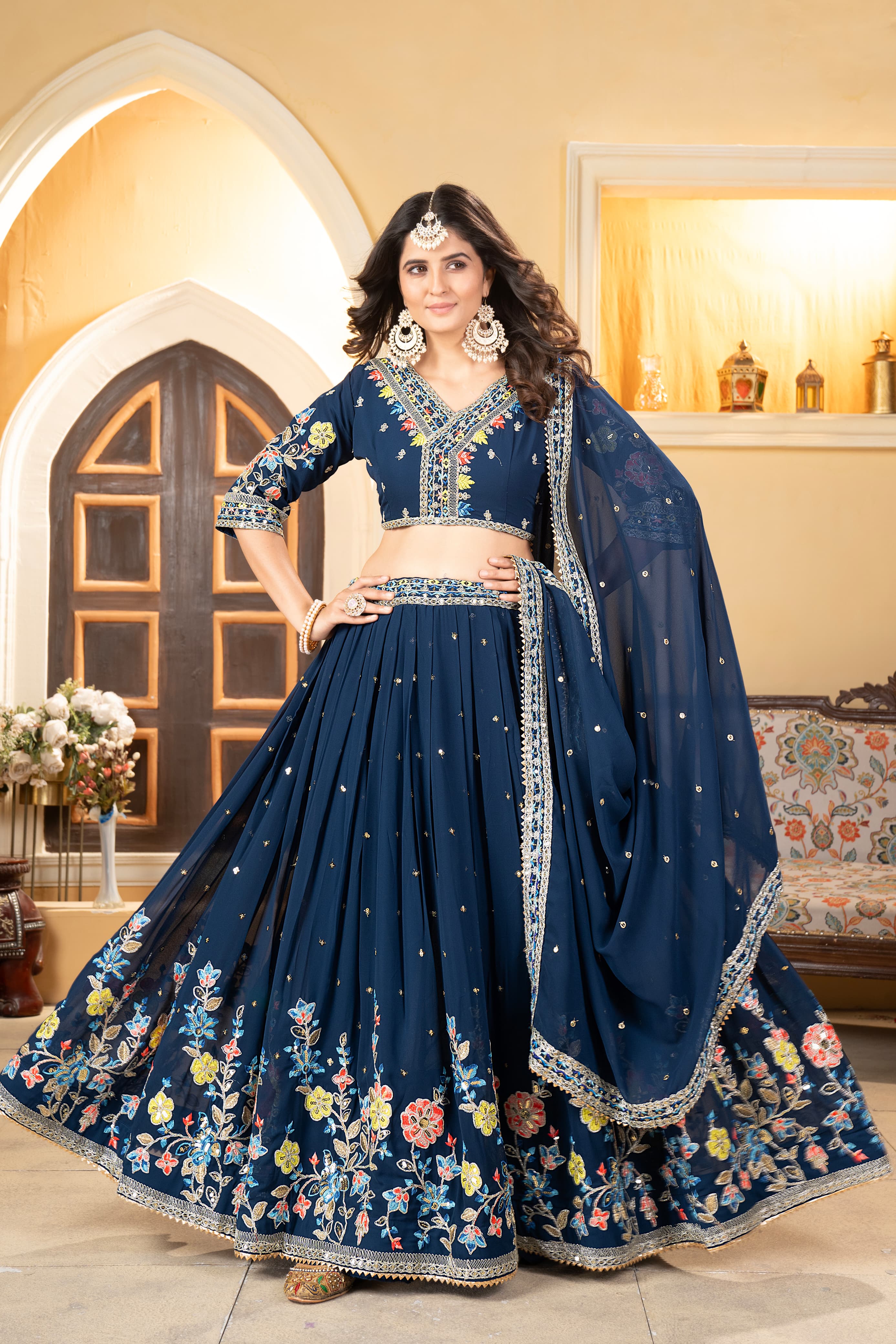 Real Modelling Lehenga