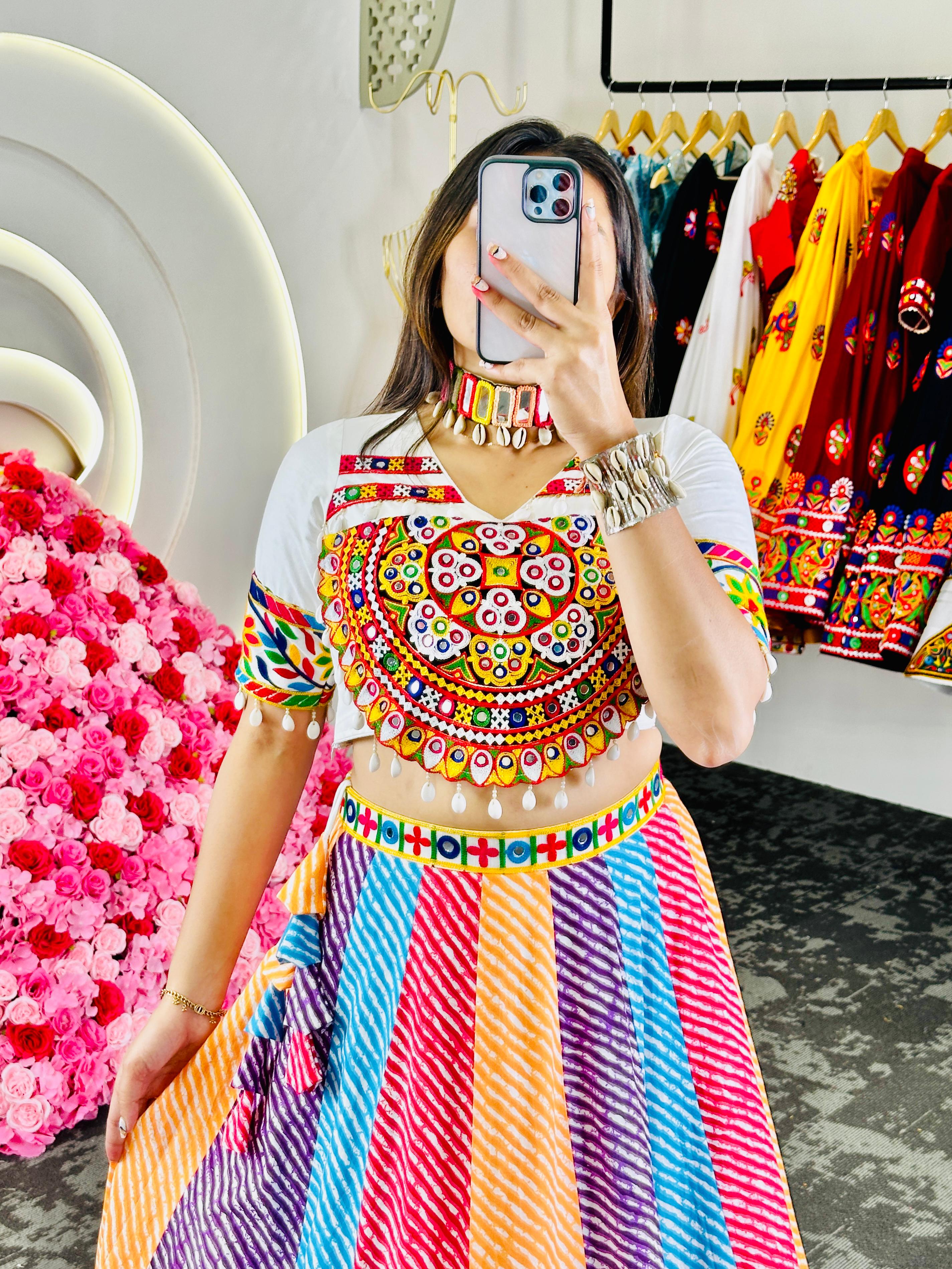 Real Modelling Navratri Lehenga