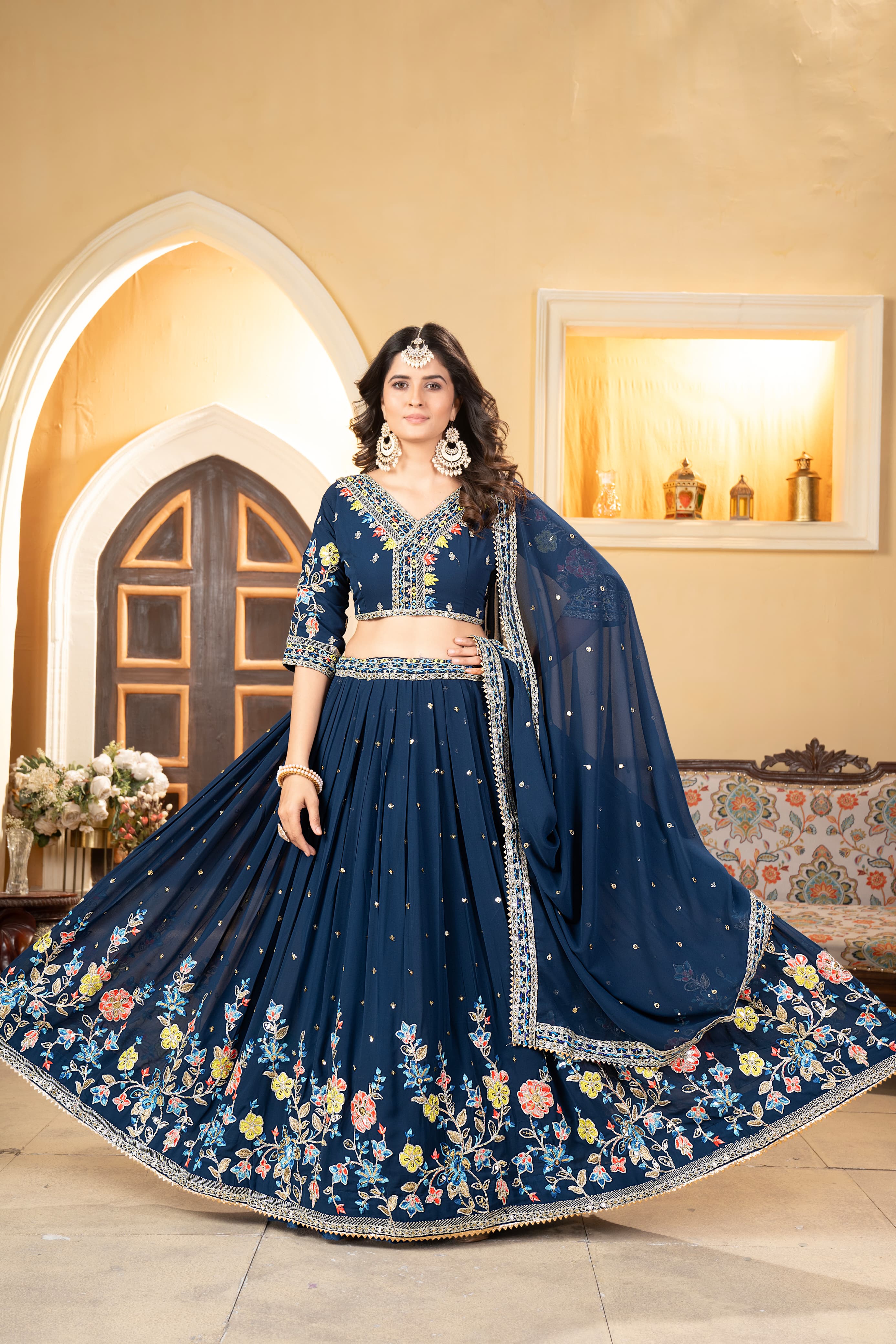 Real Modelling Lehenga