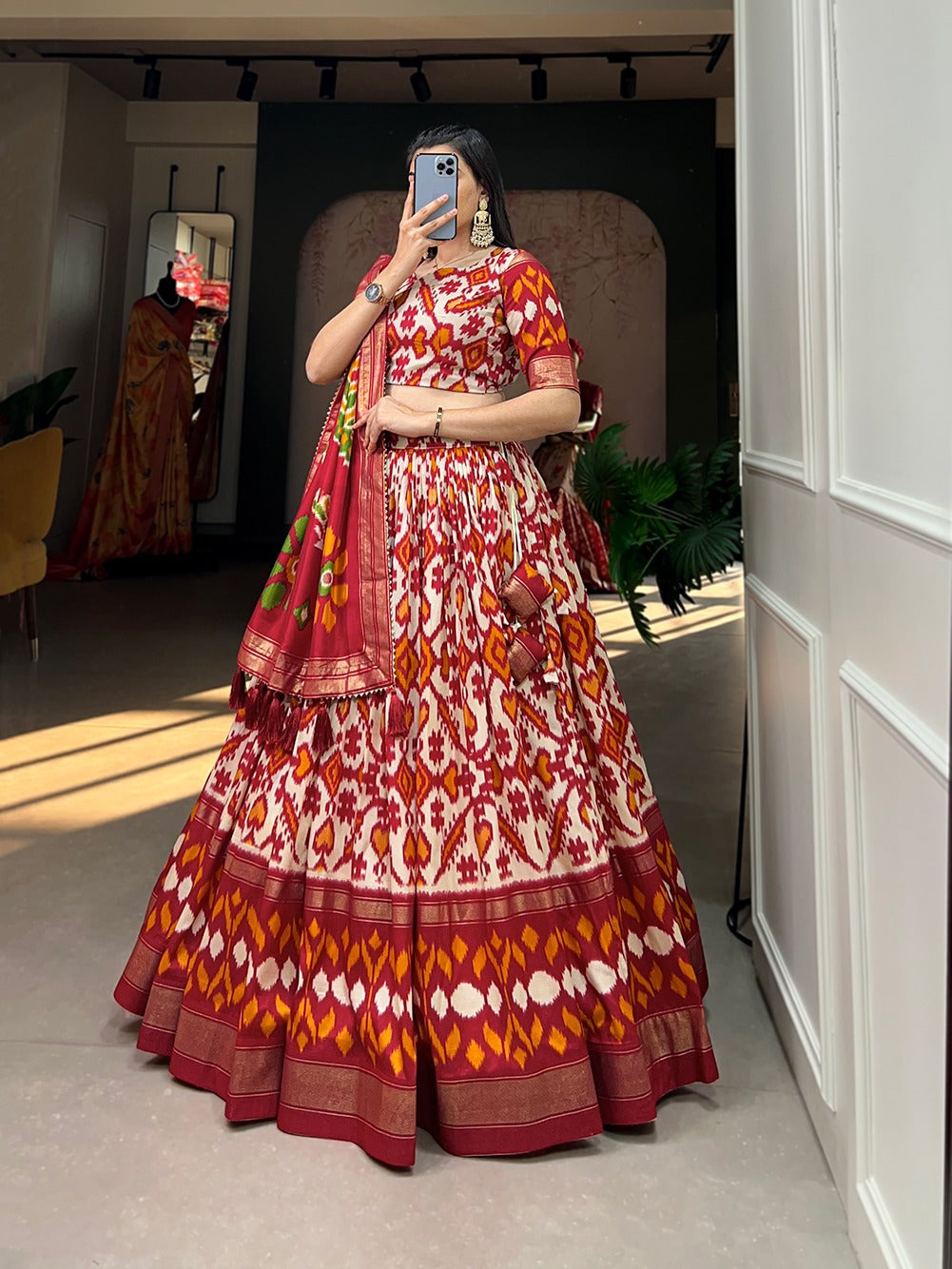 Printed Navratri Lehenga