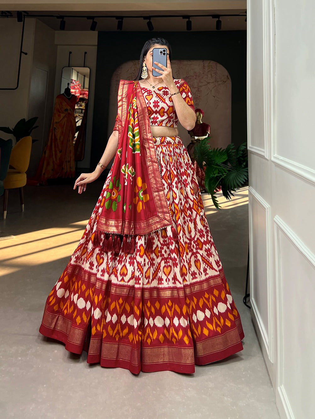 Printed Navratri Lehenga